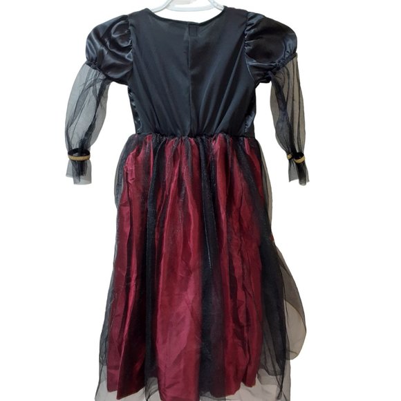 Halloween Costume Girls Scary Dark Vampire Cosplay Witch with Choker Fantasy 5 - Picture 2 of 5